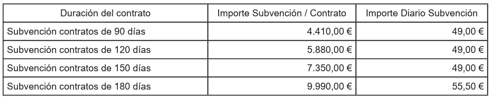 Cuantía de la subvención - Línea 4
